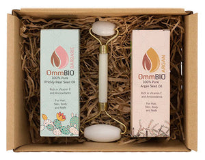OmmBIO Age Repair: Aceite de Argán + Aceite de Higo Chumbo + Roller de Jade